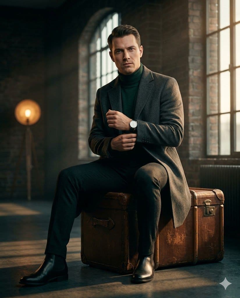 Ultra Realistic Midjourney Prompt for Cinematic Male Portrait Photography - Gemini Generated Art Prompt