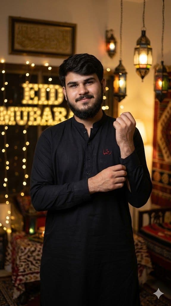 Midnight Eid Elegance - Flux Generated Art Prompt