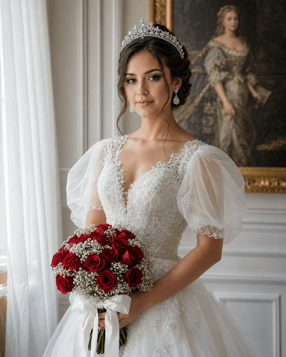 Photorealistic Wedding Portrait AI Prompt for Professional Bridal Photography - DALL-E 3 Generated Art Prompt