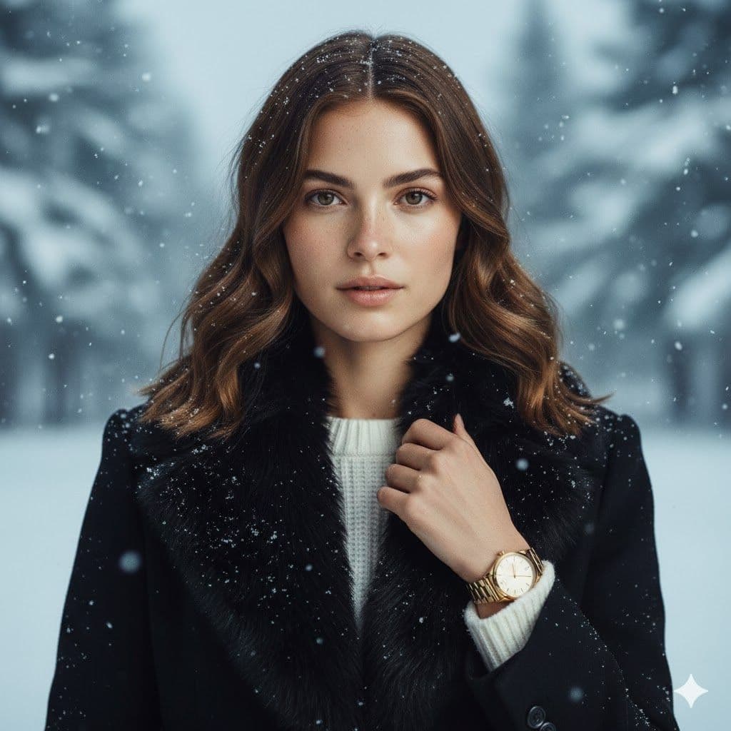 Luxury Winter Portrait - Gemini Generated Art Prompt