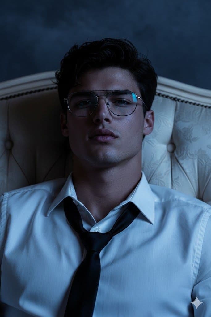 Indigo Chiaroscuro - Nano Banana Generated Art Prompt