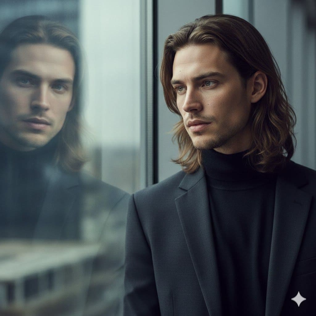 The Contemplative Duality - Gemini Generated Art Prompt