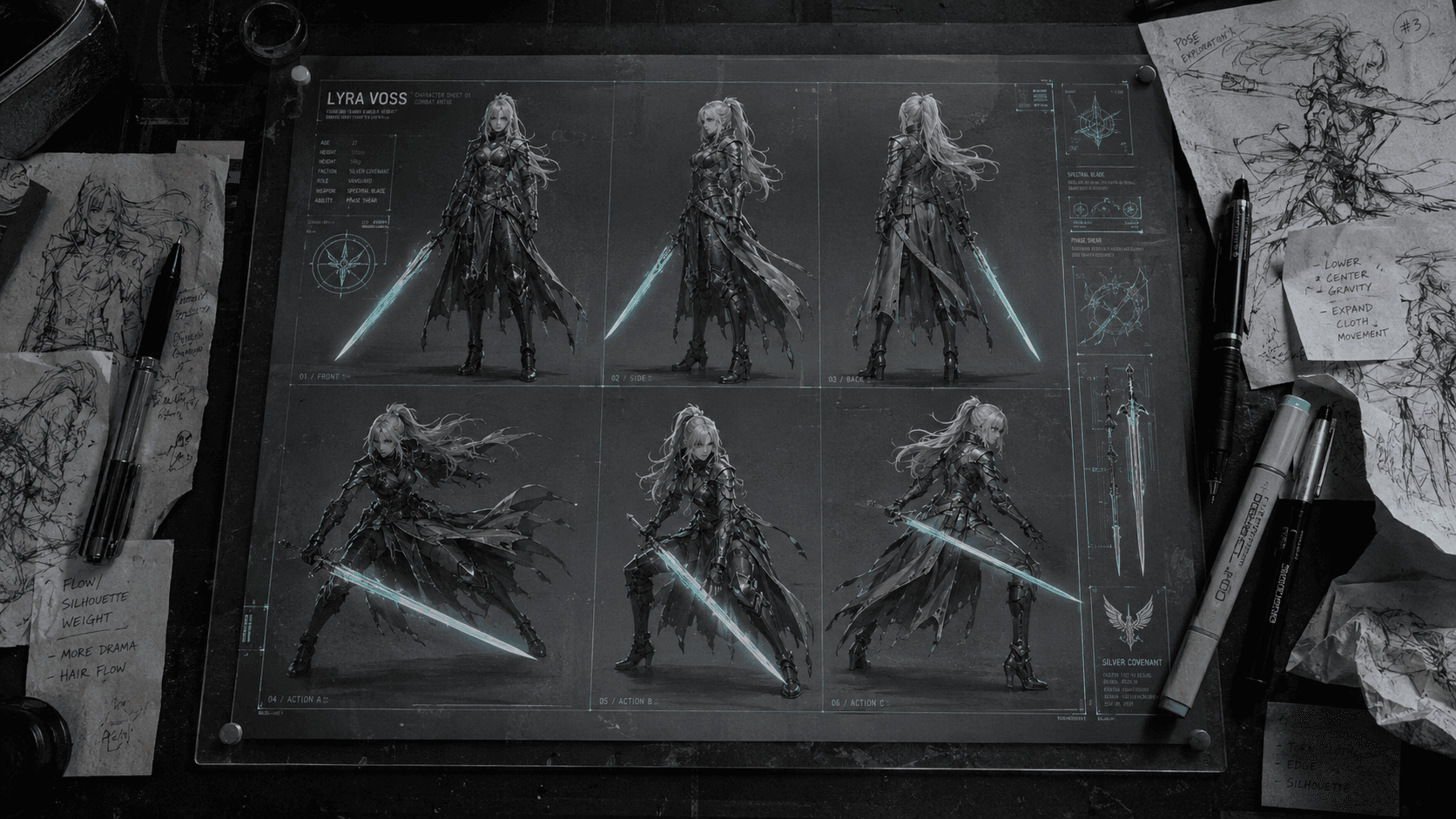 Midjourney CREF Guide: Creating Consistent Character Sheets with Multiple Poses