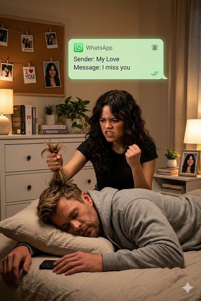 Cinematic Jealous Girlfriend WhatsApp Drama AI Prompt for Gemini - Gemini Generated Art Prompt